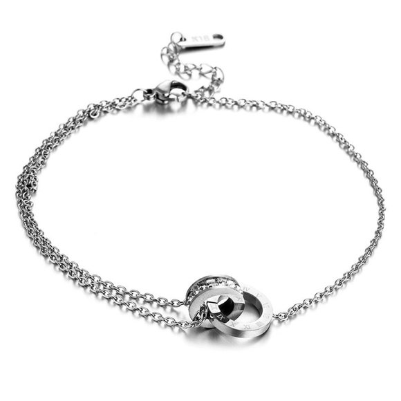 Roman Bracelet Silver Steel - Picture 1 of 7